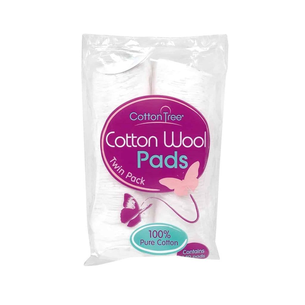Cotton Tree 100% Pure Cotton, Round Cotton Wool Pads, 120 Pack